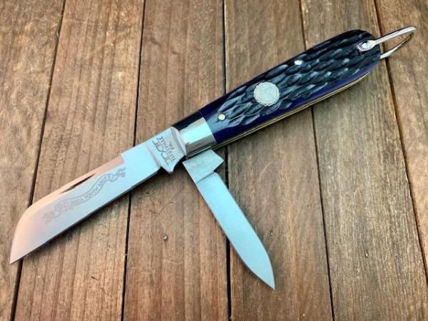 Schatt and Morgan NKCA 2001 Navy Youth Knife Blue Jigged Bone Schatt and Morgan NKCA 2001 Navy Youth Knife Blue Jigged Bone