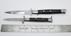 (2) Vintage RIZZUTO ESTILETO MILANO Automatic Switchblades