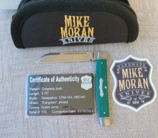 VA SALE Mike Moran Congress Jack.. Juma scales..Cpm154..RINGED bolsters & End caps...3.75" clsd..coa