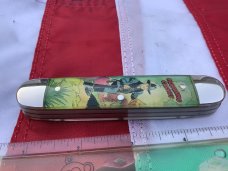 Vintage Camillus 2 Blade Large Cigar Knife w/ Riders of the Silver Screen Handles -Hopalong Cassidy
