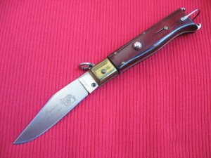 Vintage Italian Zoppis Jaguar Ring Pull Switchblade Knife