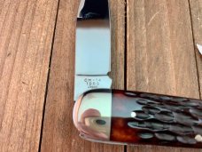 Cattaraugus Cutlery by A.G. Russell for the KCC Sleeveboard Whittler Brown Jigged Bone 1989 Seki 
