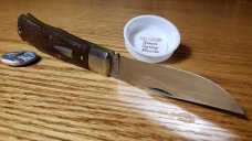 Great Eastern Cutlery Cody Scout Lockback 721123LB Brown Burlap Micarta Brand new with tube & button