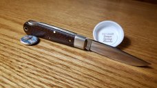 Great Eastern Cutlery Cody Scout Lockback 721123LB Brown Burlap Micarta Brand new with tube & button