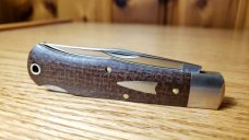 Great Eastern Cutlery Cody Scout Lockback 721123LB Brown Burlap Micarta Brand new with tube & button