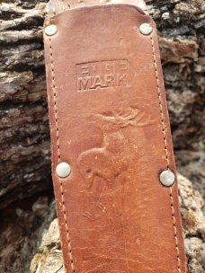 EdgeMark 473 Bowie Hunting Knife - Solingen, Germany - Genuine Stag 1950's-1970's
