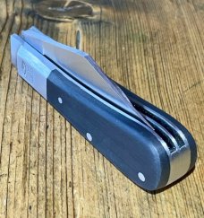 Taylor's Eye Witness 2-Bladed Classic Barlow with Clip/Pen Blades and Black Resin sclaes