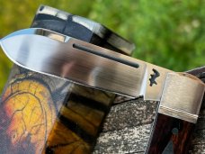 RIAAN RAS CUSTOM DESERT IRONWOOD MINI HUNTER CPM 154 STEEL *AMAZING*