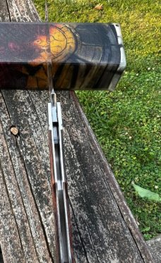 RIAAN RAS CUSTOM DESERT IRONWOOD MINI HUNTER CPM 154 STEEL *AMAZING*