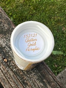 GEC TIDIOUTE # 15 BARLOW GLITTER GOLD ACRYLIC 152121