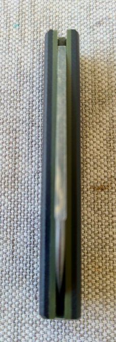 Tory Utt, Sacred Bear, Sheepsfoot Barlow..3.5 closed..Tumbled W2...Chamfered G10...coa..pouch...Hank