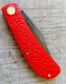Tory Utt, Sacred Bear, Shadow Lanny..Birdseye pivot closed..Damascus..Jigged G10..coa..pouch..Hank