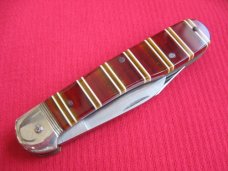 Vintage German HUBERTUS Pen Blade Release Leverlock Knife - Custom