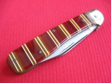 Vintage German HUBERTUS Pen Blade Release Leverlock Knife - Custom