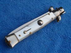 NOS 8" Vintage1960's Italian Stiletto Pearl handles