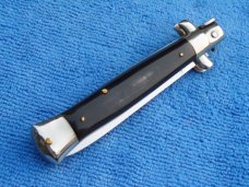 NOS 8" Vintage1960's Italian Stiletto Blackhorn handles