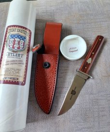 Great Eastern H10121 Kingwood..with GEC belt sheath...7" OAL...3.5" Handle..3.25" sharp blade..NIT