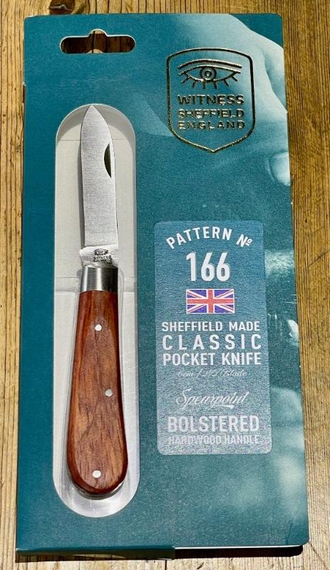 Taylor's Eye Witness Sheffield England Spearpoint Jack Knife with Kitobe Hardwood Handles