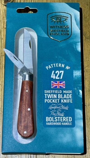 Taylor's Eye Witness Sheffield England 2-Blade Lambsfoot Jack Knife Lambsfoot/Pen w/Kitobe scales