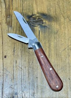 Taylor's Eye Witness Sheffield England 2-Blade Lambsfoot Jack Knife Lambsfoot/Pen w/Kitobe scales