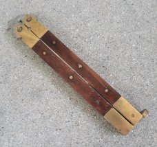 Vintage 1980's Pakistan Brass Rosewood Balisong