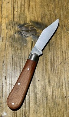 Taylor's Eye Witness Sheffield England Clip Point Jack Knife with Kitobe Hardwood scales