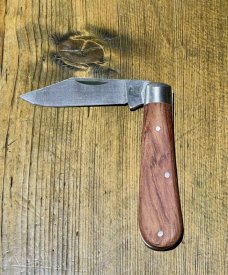 Taylor's Eye Witness Sheffield England Clip Point Jack Knife with Kitobe Hardwood scales