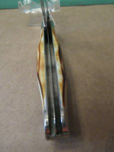 Case XX 1976 Grey Etch Stag Handle Trapper Pattern # 5254SSP