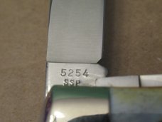 Case XX 1976 Grey Etch Stag Handle Trapper Pattern # 5254SSP