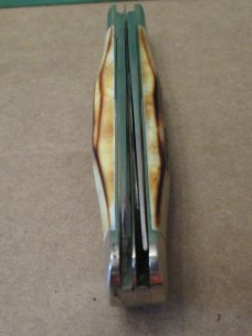 Case XX 1976 Grey Etch Stag Handle Trapper Pattern # 5254SSP