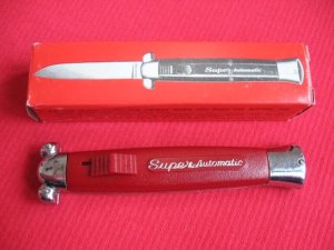 Vintage K-108 Super-Automatic OTF Switchblade Knife in Box!