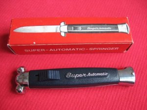 Vintage K-108 Super-Automatic OTF Switchblade Knife in Box!