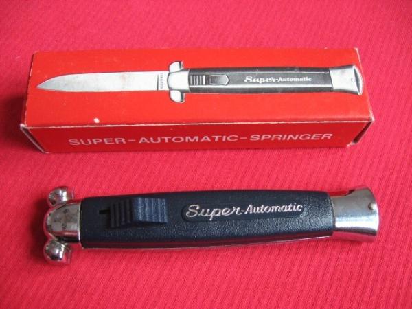 Vintage K-108 Super-Automatic OTF Switchblade Knife in Box!