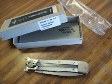 Hubertus Knife Shellpuller Patronenzieher Large Size 11 White Bone UNUSED NIB.