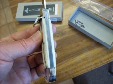 Hubertus Knife Solingen, Germany Large Size 11 White Bone Spear Point UNUSEDNIB