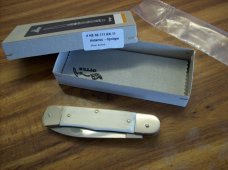 Hubertus Knife Solingen, Germany Large Size 11 White Bone Spear Point UNUSEDNIB