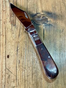 Taylor's Eye Witness Premium Barlow Clip with Desert Ironwood Scales and Back Spring File work
