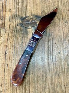 Taylor's Eye Witness Premium Barlow Clip with Desert Ironwood Scales and Back Spring File work