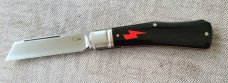 K'roo Cape Buffalo Horn Jackal..4" closed..Rwl34..fluted..filework... BOLT shield..coa and sli