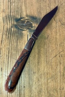 Taylor's Eye Witness Premium Gentlemen's Clip with Amboyna Burl scales and Back spring filing