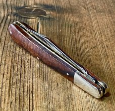Taylor's Eye Witness Premium Gentlemen's Clip with Amboyna Burl scales and Back spring filing