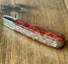 Taylor's Eye Witness Twin Blade Gentlemen's Clip with Desert Ironwood scales and Back spring filing