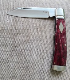 K'roo Custom Dyed Giraffe Bone Native..4" closed..Rwl34...coa and slip 