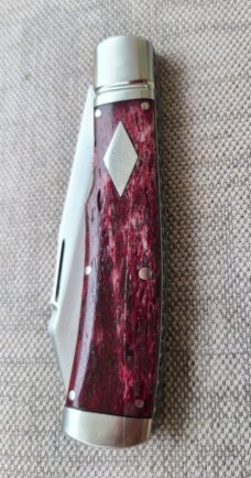 K'roo Custom Dyed Giraffe Bone Native..4" closed..Rwl34...coa and slip 