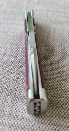 K'roo Custom Dyed Giraffe Bone Native..4" closed..Rwl34...coa and slip 
