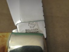 Hen & Rooster Made in Solingen Germany Stag Trapper Model # 312W