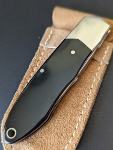 EARLY  PRE-CIRCLE SPYDERCO "SOLO" SOO1P MICARTA SEKI-CITY JAPAN 