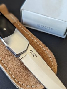 EARLY  PRE-CIRCLE SPYDERCO "SOLO" SOO1P MICARTA SEKI-CITY JAPAN 