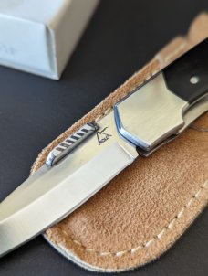 EARLY  PRE-CIRCLE SPYDERCO "SOLO" SOO1P MICARTA SEKI-CITY JAPAN 