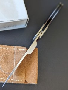 EARLY  PRE-CIRCLE SPYDERCO "SOLO" SOO1P MICARTA SEKI-CITY JAPAN 